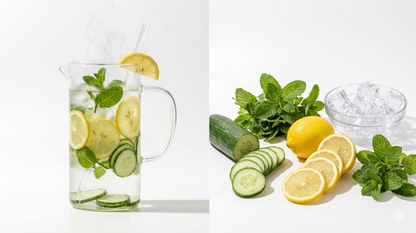 Refreshing Cucumber Lemon Detox Water
